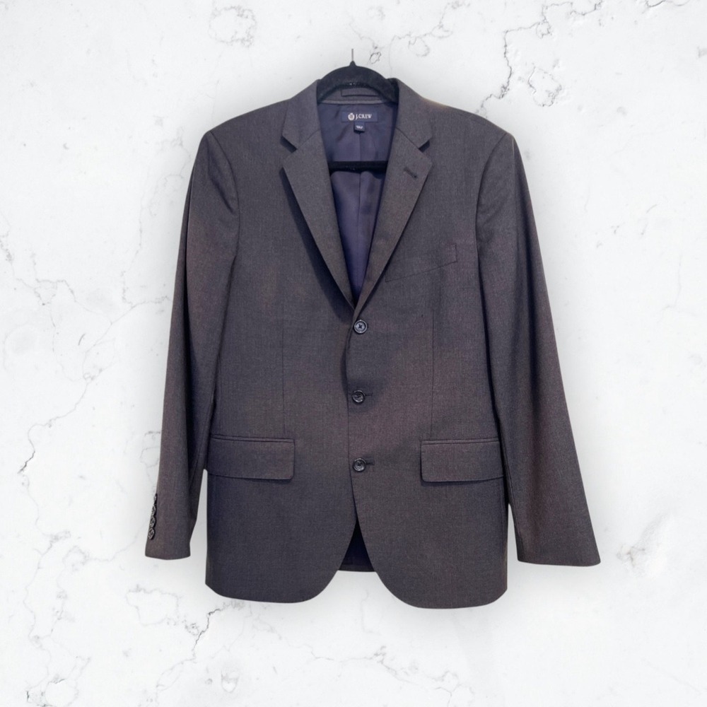 J. Crew Italian Wool Aldridge Jacket Gray Blazer 38S Staple Business Workwear